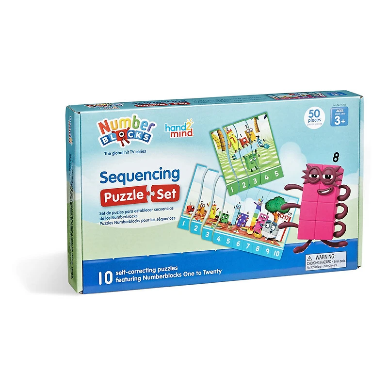 Ensemble de puzzle de séquençage Numberblocks, par Hand2Mind - Édition anglaise