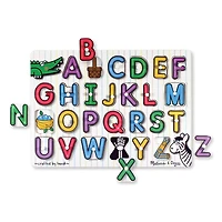 Melissa & Doug See-Inside Alphabet Wooden Peg Puzzle - 26 pieces - English Edition