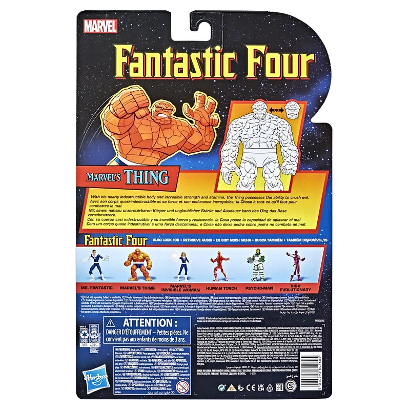 Hasbro Marvel Legends Series Retro Fantastic Four Marvel's Thing Action Figure Toy