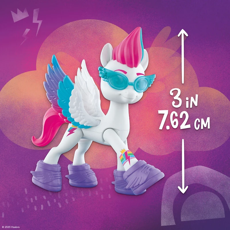 My Little Pony: A New Generation, Aventure de cristal Zipp Storm, figurine de poney blanc