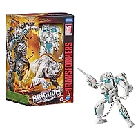 Transformers Generations War for Cybertron : Kingdom, figurine WFC-K35 Tigatron de 17,5 cm, classe Voyageur