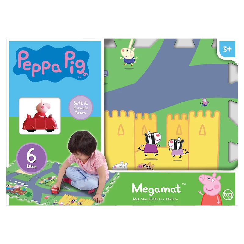 MEGAMAT - Peppa Pig ensemble de 6 tuiles pour tapis de jeu