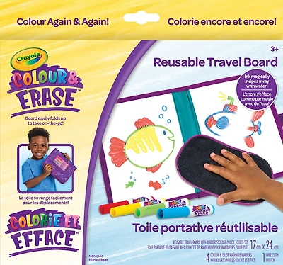 Crayola Colour & Erase Reusable Travel Board