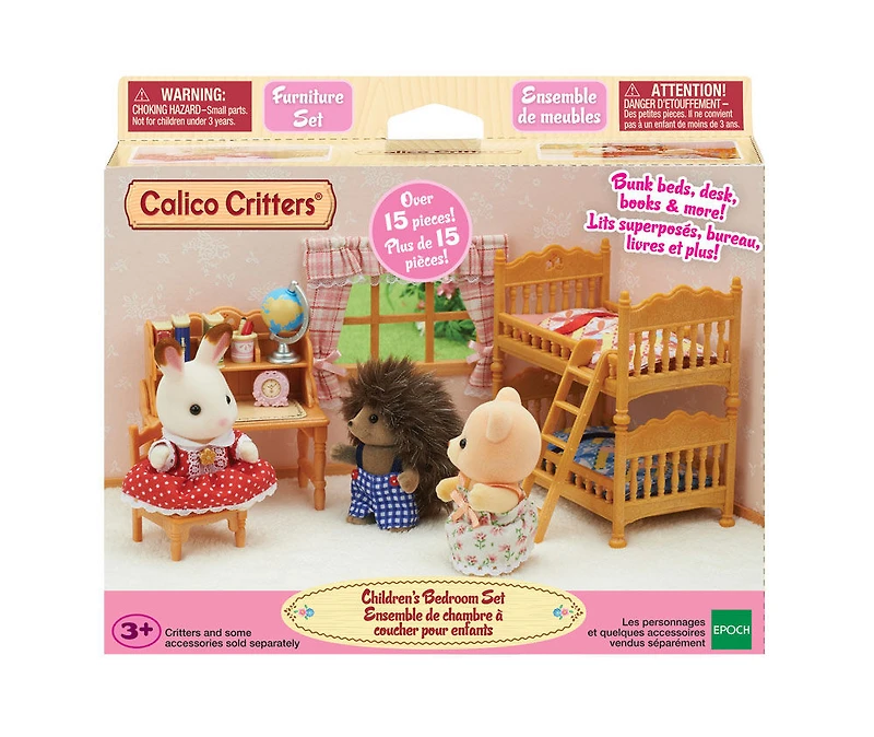 Chambre d'enfant Calico Critters, ensemble de meubles et d'accessoires pour maison de poupée