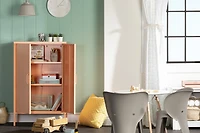 Crea Meuble de rangement avec 2 portes en métal Orange