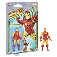 Marvel Legends, figurine de collection retro Iron Man de 9,5 cm