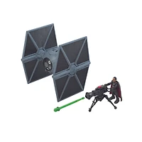 Star Wars Mission Fleet, Outland TIE fighter, Assaut impérial, figurine Moff Gideon de 6 cm et véhicule