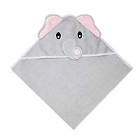 Baby Mode Signature Grey Elephant Hooded Towel