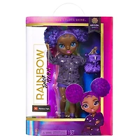 Rainbow High Jr High Krystal Bailey - Poupée-mannequin de 9 po (23 cm) VIOLETTE