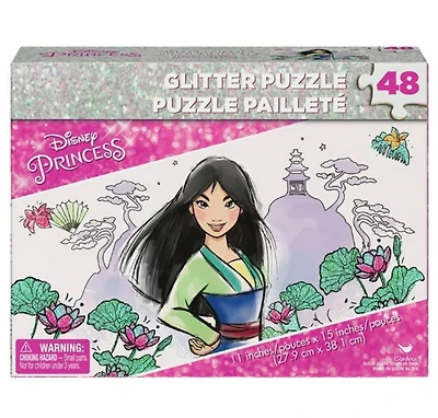 Disney Princess 48-Piece Glitter Puzzle