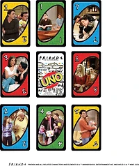 UNO Friends Jeu de cartes pour soirées de jeu en famille, adultes