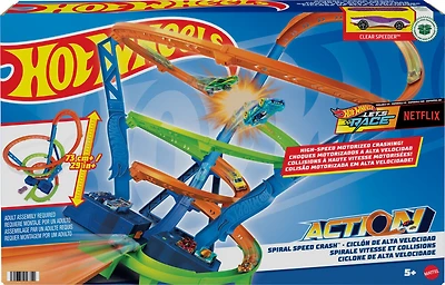 Hot Wheels - Action - Spirale Vitesse et collisions