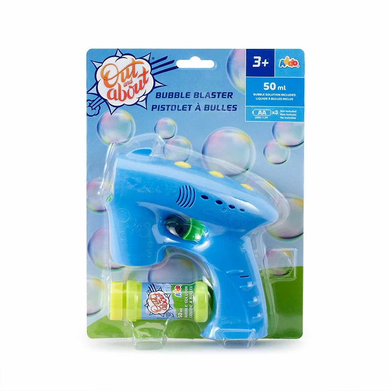 Out and About Bubble Blaster - Les couleurs et les motifs peuvent varier - Notre exclusivité