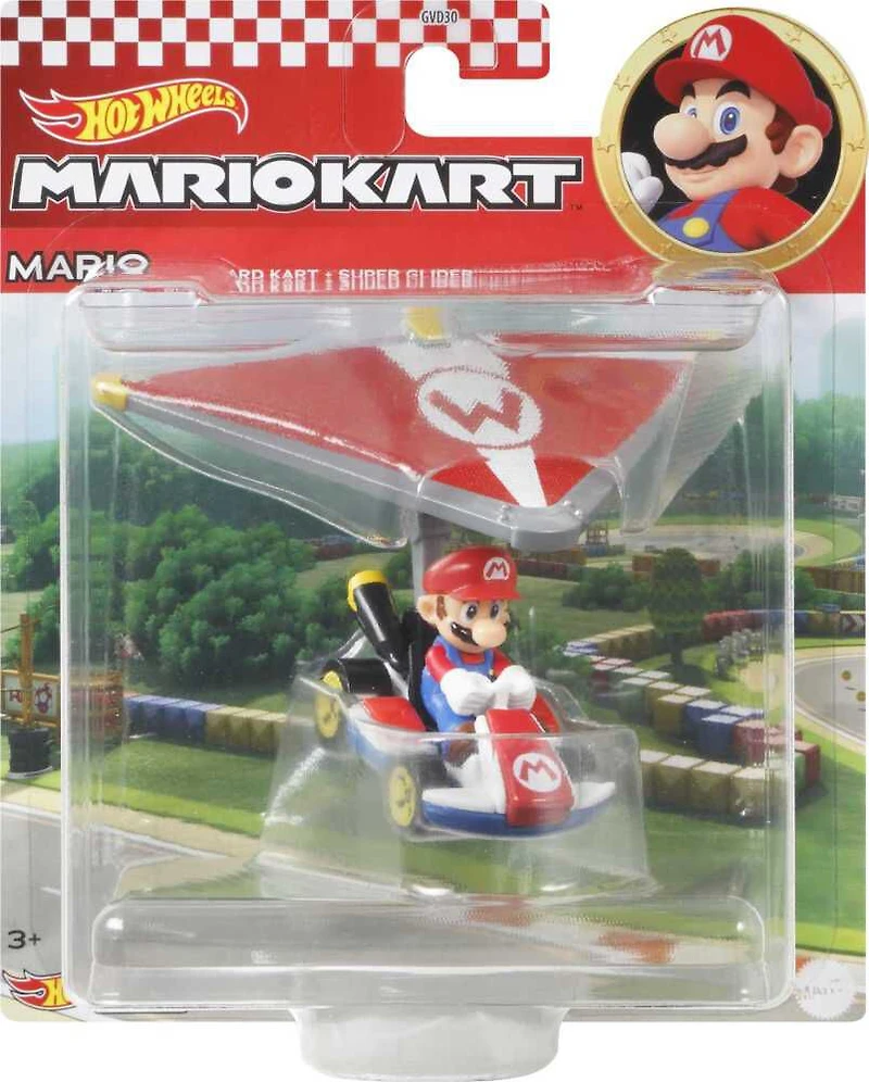 Hot Wheels - Mario Kart - Mario Standard Kart Super Planeur