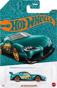Voiture ou camion Hot Wheels à l'échelle 1:64 avec déco turquoise et cuivre (Les modèles peuvent varier