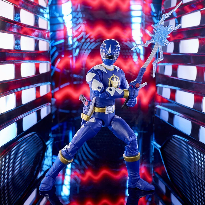 Power Rangers, Lightning Collection, Dino Thunder, figurine articulée de  Ranger bleu