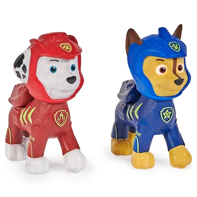 Swimways Paw Patrol Floatin' Figures, Swimming Pool Accessories & Kids Pool Toys, Chase & Marshall 2-Pack