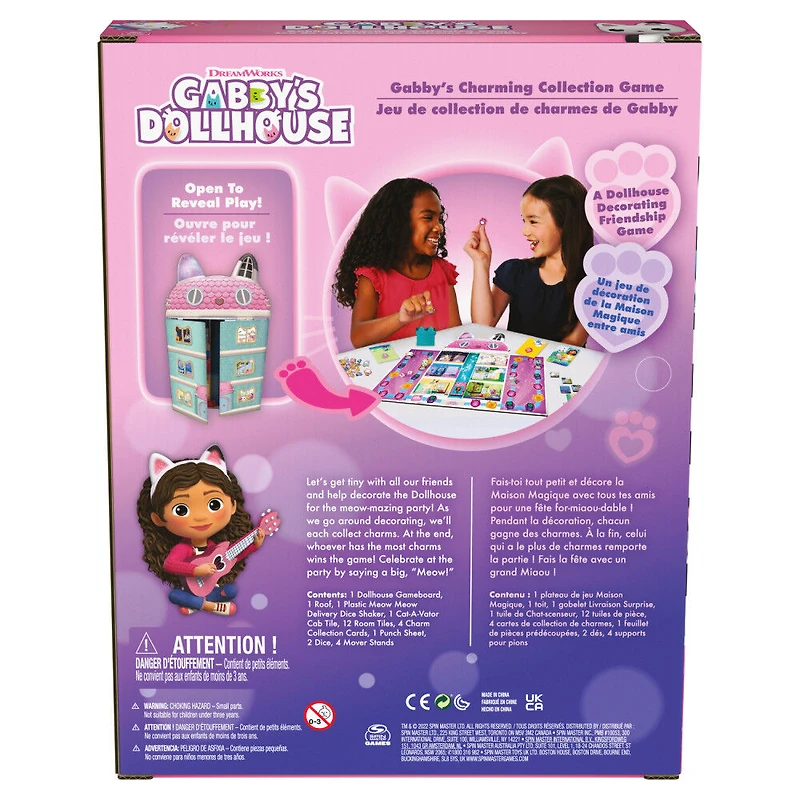 Gabby's Dollhouse, Charming Collection Game Board Game for Kids Based on the Netflix Original Series Gabby's Dollhouse Toys
