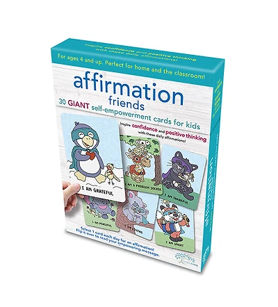 Mindful Living Affirmation Friends Cards - English Edition
