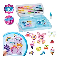 Coffret de luxe Aquabeads- ensemble complet de perles d'artisanat pour enfants - plus de 1 400 perles