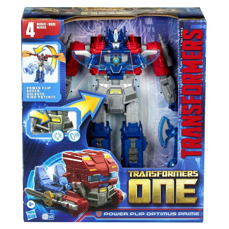 Transformers One Power Flip Optimus Prime (Orion Pax) Interactive Action Figure