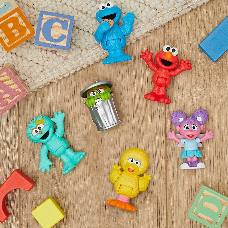 Les Amis du Voisinage de Sesame Street, 6 Figurines Articulées