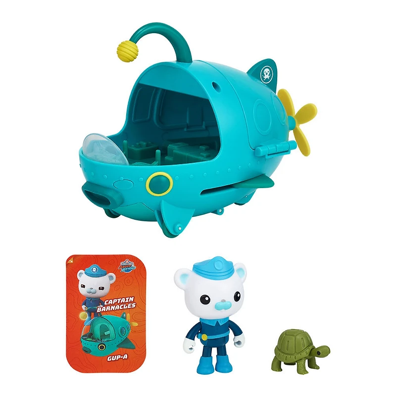 Octonauts S1 Figure and Vehicle Barnacles and Gup A
