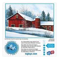 Casse-têtes SureLox - Collection Royaume d'hiver - Grange rouge - 1 000 pièces