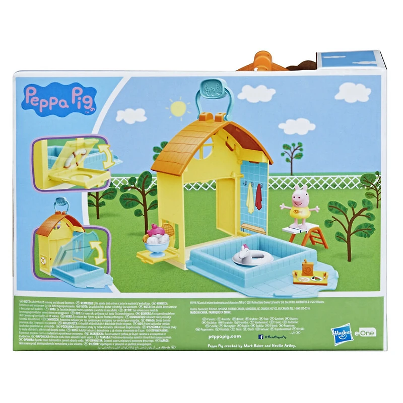 Peppa Pig Peppa's Adventures Peppa's Swimming Pool Fun Playset Preschool Toy,
