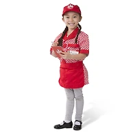 Melissa & Doug Server Role Play Costume Dress-Up Set With Realistic Accessories