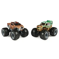 Monster Jam, Monster trucks officiels en métal moulé Kraken Vs. Wolf's Head Die-Cast, échelle 1:64