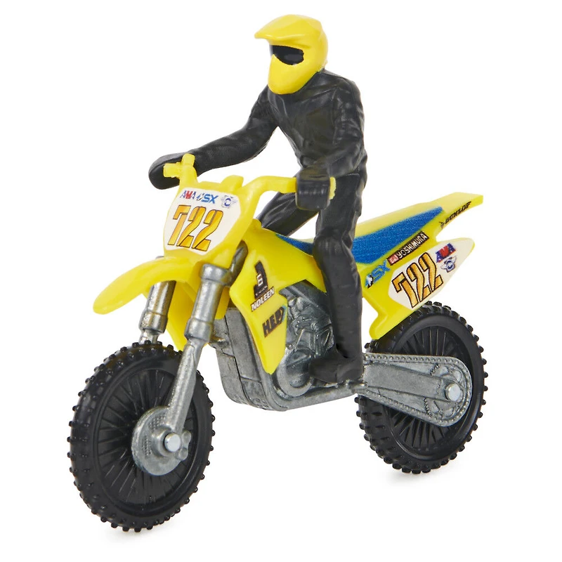 Supercross, Authentic Adam Enticknap 1:24 Scale Die-Cast Motorcycle with Rider Figure