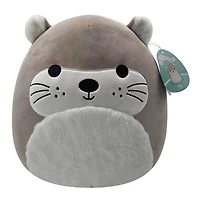 Squishmallow 12" - Rie la Loutre Marron Clair aux Oreilles en Peluche