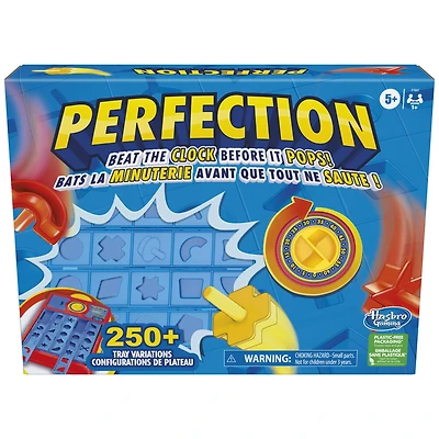 Jeu pour enfants Perfection, jeu sautant, plus de 250 combinaisons possibles sur le plateau