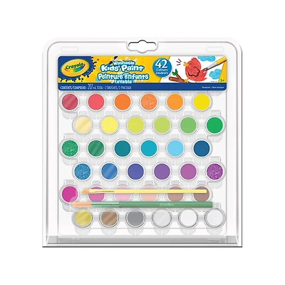 Crayola - Washable Kids' Paint Set, 42 ct