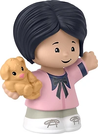 Fisher-Price Petite personne Femme avec figure de chiot pour les tout-petits et les enfants d'âge préscolaire