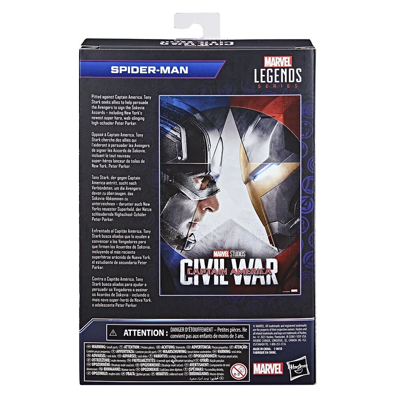 Hasbro Marvel Legends Series, figurine Spider-Man de 15 cm de Captain America: Civil War, figurines Marvel Legends