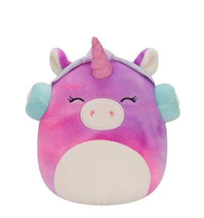 Squishmallow 5" - Lola la Licorne Tie-Dye avec des écouteurs