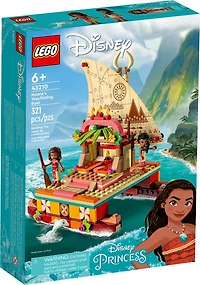 LEGO  Disney Le bateau-guide de Moana 43210 Ensemble de jeu de construction (321 pièces)