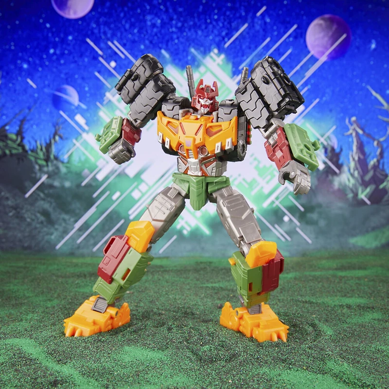 Transformers Generations Legacy Evolution, figurine Comic Universe Bludgeon classe Voyageur de 17,5 cm, pour filles et garçons à partir de 8 ans