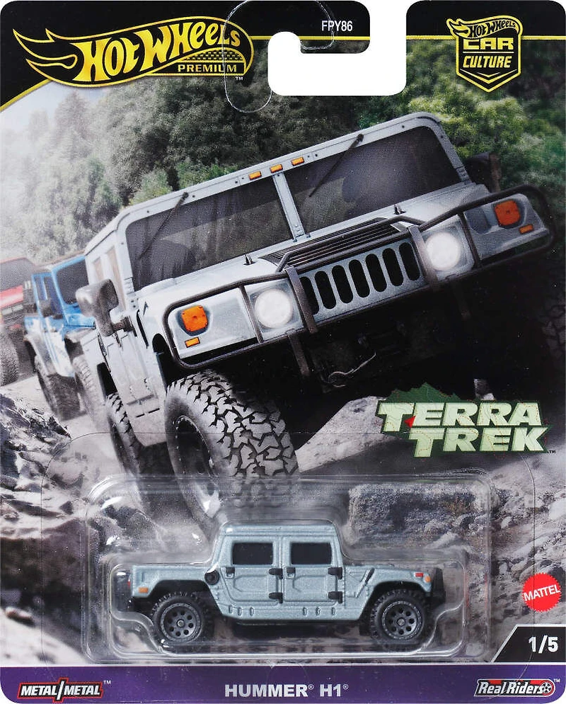 Hot Wheels Premium Car Culture Terra Trek Hummer H1 1:64 Scale Collectible Toy Vehicle