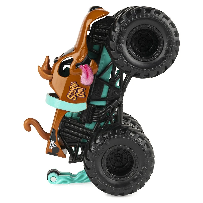 Monster Jam, Monster truck Scooby-Doo officiel, véhicule en métal moulé, série Ruff Crowd, échelle 1:64