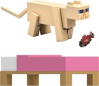 Minecraft - Collection de figurines et d'accessoires pour chat persan