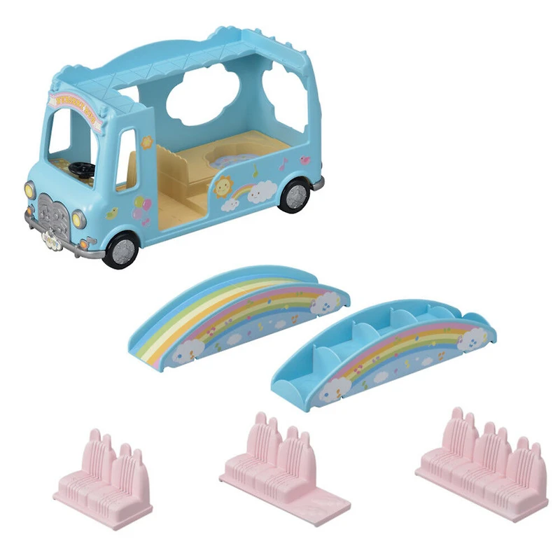 Calico Critters Sunshine Nursery Bus jouet véhicule pour poupées