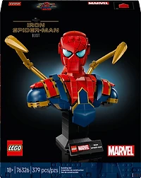 LEGO Marvel Le Buste d'Iron Spider-Man, Ensemble de Construction à Collectionner pour Adultes, Cadeau de Superhéros