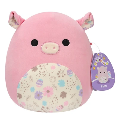 Squishmallows de 19,0 cm Pâques - Peter cochon rose