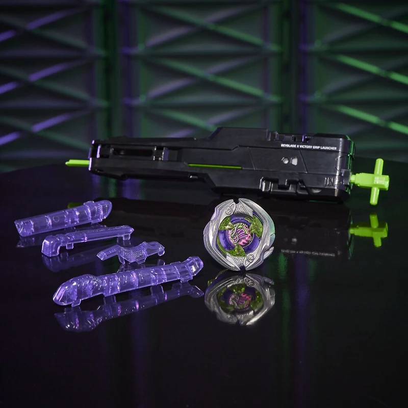Beyblade X Victory Grip Right-Spin Launcher Set