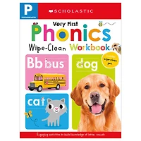 Scholastic Early Learners: Pre-K Very First Phonics Wipe-Clean Workbook - Édition anglaise