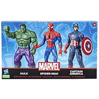 Marvel Mighty Hero Series Les défenseurs, pack de figurines articulées Marvel de 24 cm