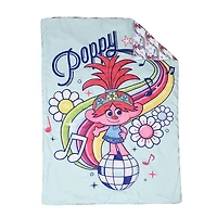 Trolls 3 Piece Toddler Bedding Set with Reversible Comforter, Fitted Sheet and Pillowcase by Nemcor